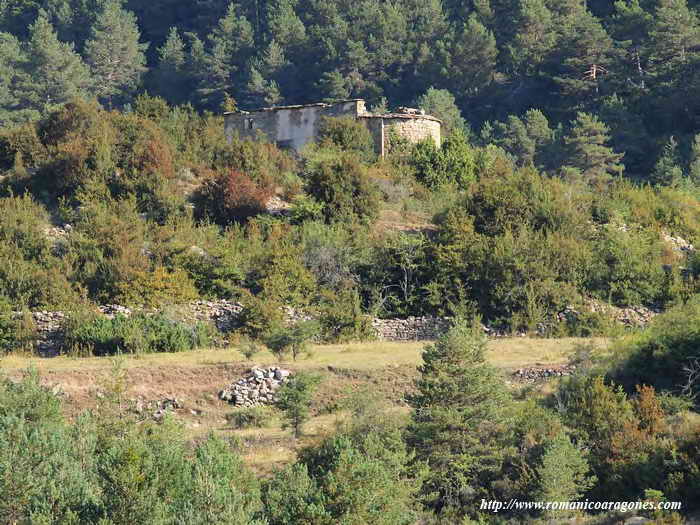 VISTA DE LA ERMITA DESDE LA PISTA DE ACCESO